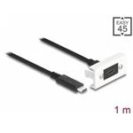 Delock Modul Easy 45 SuperSpeed USB 10 Gbps (USB 3.2 Gen 2) ze zásuvky USB Type-C™ na zástrčku USB Type-C™ s krátkým ka