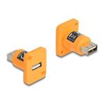 Delock Modul Typu D, ze zásuvky USB 2.0 Typ-A na zásuvku, oranžový