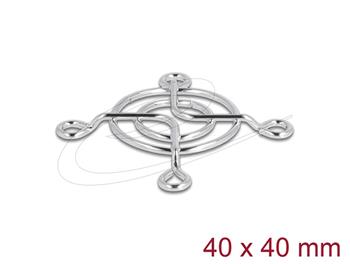 Delock Mřížka ventilátoru, 40 x 40 mm, stříbrná