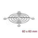 Delock Mřížka ventilátoru, 60 x 60 mm, stříbrná