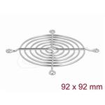 Delock Mřížka ventilátoru, 92 x 92 mm, stříbrná