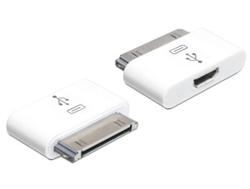 Delock nabíjecí a datový adaptér pro IPhone/IPod 30 pin, samec > USB micro-B, samice