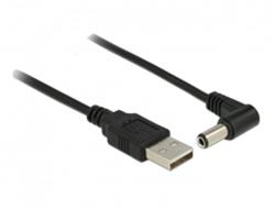 Delock napájecí kabel USB > DC 5.5 x 2.5 mm samec 90° 1.5 m