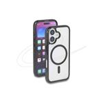 Delock Ochranné pouzdro na iPhone 16 kompatibilní s MagSafe, průhledné a černé