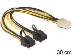 Delock PCI Express napájecí kabel 6 pin samice > 2 x 8 pin samec