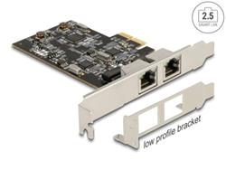 Delock PCI Express x2 Karta na 2 x 2,5 Gigabit LAN i225