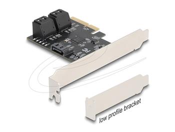 Delock Pětiportový řadič SATA karty PCI Express x4 - Low Profile