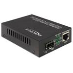 Delock PoE+ Media Converter 10/100/1000Base-T to SFP 