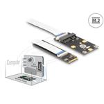 Delock Převodník M.2 Key B+M samec na 1 x Mini PCIe Slot half size / full size s flexibilním kabelem