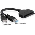 Delock převodník SATA 22 pin > USB 3.0-A male + USB 2.0-A male