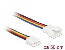 Delock Prodlužovací kabel PWM připojení ventilátoru 4 Pin 50 cm