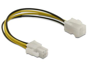 Delock prodlužovací napájecí kabel p4 (4-pinový) samec/samice, 15 cm