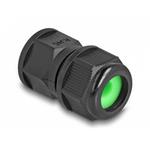 Delock Průchozí spojka RJ45, prachotěsná a vodotěsná podle IP67, černá