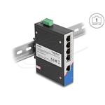 Delock Průmyslový Gigabit Ethernet Switch se 5 porty RJ45, na DIN lištu