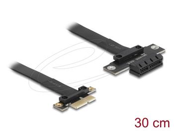 Delock Riser karta PCI Express, ze zástrčky x1 na slot x1, s kabelem, délka 30 cm