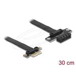 Delock Riser karta PCI Express, ze zástrčky x1 na slot x1, s kabelem, délka 30 cm