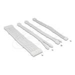 Delock Sada prodlužovacích kabelů pro zdroj (PSU), 30 cm, 5 kusů, opletené s kabelovými hřebeny, bílá