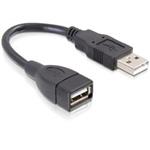 Delock USB 2.0 kabel, prodlužující A-A samec/samice 13 cm