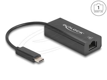 Delock USB 2.0 Type-C Síťový adaptér 10/100 Mbps LAN 1 x RJ45