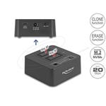 Delock USB 20 Gbps Dokovací stanice M.2 pro 2 x SSD M.2 NVMe PCIe s funkcemi klonování a mazání