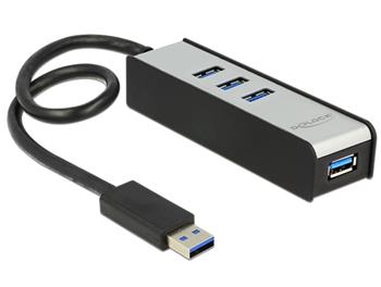 Delock USB 3.0 Externí 4 portový Hub