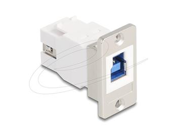 Delock USB 5 Gbps Typ-B samice na USB Typ-A samice, kónický, pro montáž do panelu
