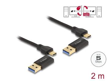 Delock USB Type-C™ 5 Gbps Kabel Data Link + KM Switch 2 m