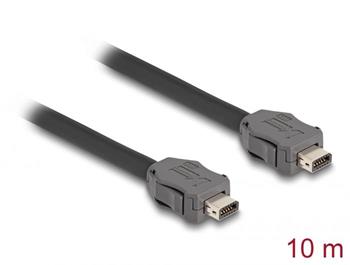 Delock ze zástrčkového konektoru Cable ix Industrial®( A-kódovaný) na zástrčkový konektor Cat.7, délky 10 m