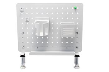 Děrovaná deska (pegboard) pro kancelář / hráče, bílá