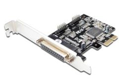 Digitus Adaptér PCI Express x1 2xseriový +1xparalelní port, +low profile
