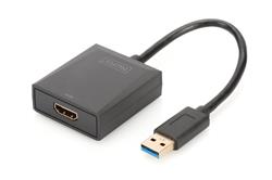 Digitus Adaptér USB 3.0 na HDMI, vstup 1080p USB, výstup HDMI