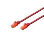 Digitus CAT 6 U-UTP patch cable, Cu, LSZH AWG 26/7, length 10 m, color red