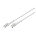DIGITUS CAT 6A F-FTP ohebný propojovací kabel, Cu, TPE-LSZH AWG 32/7, délka 0.5 m, šedá