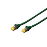 Digitus CAT 6A S-FTP patch cable, Cu, LSZH AWG 26/7, length 10 m, color green