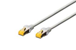 Digitus CAT 6A S-FTP patch cable, LSOH, Cu, AWG 26/7, Length 0.25m , color grey