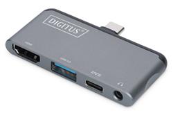 Digitus dokovací stanice pro tablet 1x HDMI, 1x USB3.0, 1x Audio, 1x USB-C (PD)