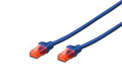 Digitus Ecoline Patch Cable, UTP, CAT 6e, AWG 26/7, modrý 1m, 1ks