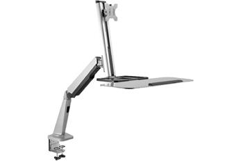 Digitus Ergonomická pracovní stanice sezení/stání pro stůl, monitor 43-81cm (17-32 "), maximální zatížení 8 kg, VESA 75