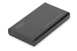Digitus externí SSD rámeček, USB 3.0 - mSATA M50 (50*30*4mm), hliník, černý, Chipset: ASM1153E