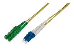 Digitus Fiber Optic Patch Cord, E2000 (APC) to LC (PC) Singlemode 09/125 µ, Duplex, Length 15 m