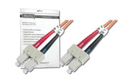 DIGITUS Fiber Optic Patch Cord, SC to SC, Multimode, OM1, 62.5/125 µ, Duplex Length 10m
