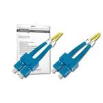 DIGITUS Fiber Optic Patch Cord, SC to SC, OS2, Singlemode 09/125 µ, Duplex, Length 2m