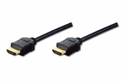 Digitus HDMI/A propojovací kabel, dvoj.stínění, 3m, AWG30, pozl., černý