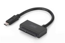 Digitus Kabelový adaptér USB typu C na SATA III, čipová sada: NS1068X, 5 Gbps