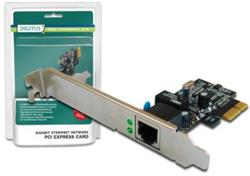 Digitus Karta Gigabit Ethernet PCI Express 32bitová, nízkoprofilová záslepka, čipová sada Intel