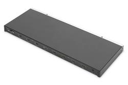 DIGITUS Maticový přepínač 4x4 HDMI 2.0, 19 palců 4K/60Hz, stříbrný/černý