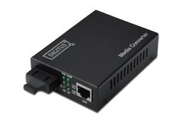 Digitus Media Converter, Singlemode 10/100/1000Base-T to 1000Base-LX, Incl. PSU SC connector, Up to 40km