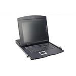 Digitus Modular console with 17" TFT (43,2cm), 16-port. Cat.5 KVM & Touchpad, UK keyboard