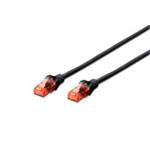 Digitus Patch Cable, CAT 6 UTP, AWG 26, měď, černý 3m