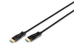 Digitus Připojovací kabel HDMI AOC s hybridním vláknem, typ A M/M, 30 m, UHD 4K@60 Hz, CE, zlatá, bl